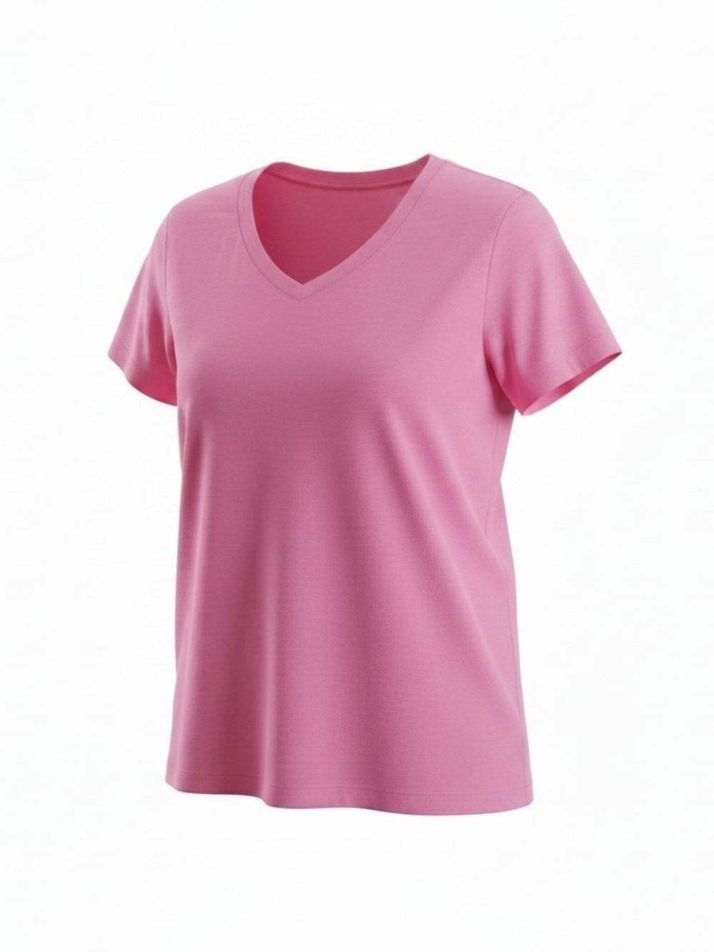 Talbots XL V-Neck Short Sleeve Women's Top in Pink